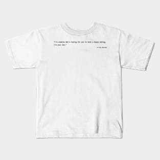 W: Two Worlds Apart quotes Kids T-Shirt